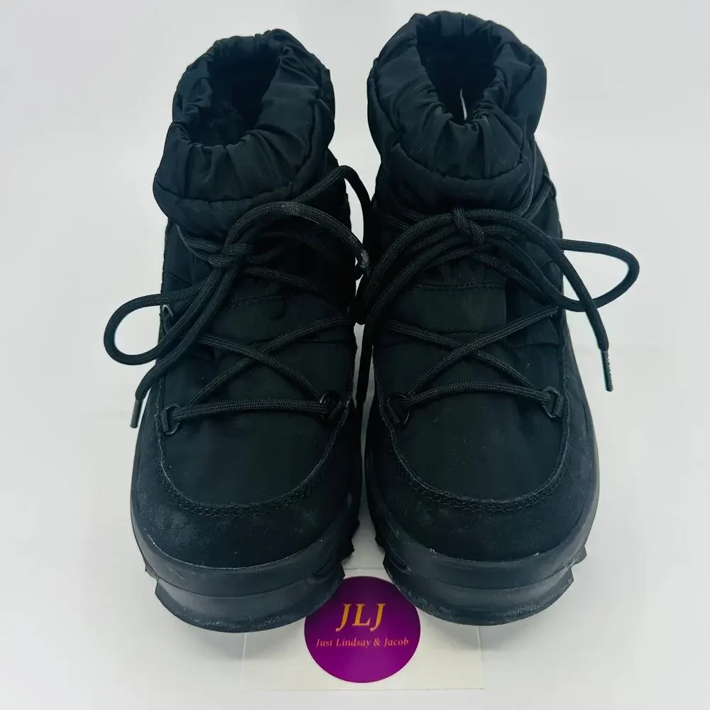 Pajar Women's Taya Low Black Lace Up Waterproof Winter Boots Size 7 US/ 38 EU